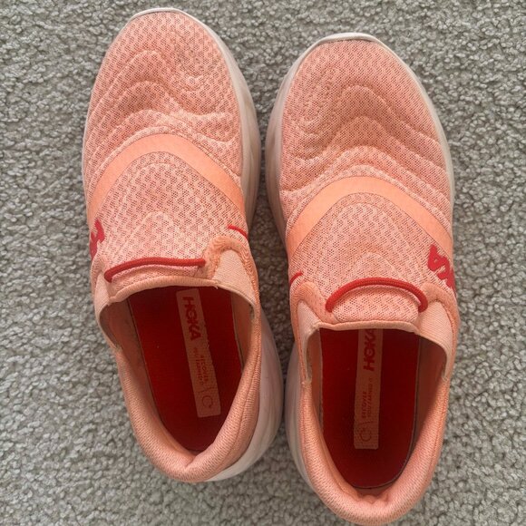 Hoka Ora Recovery Shoe 2 Cantaloupe Used Women’s 10 - Picture 1 of 6